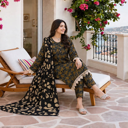 Branded Classic Khaddar 3PC