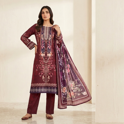 Zarqoon Lawn 3PC – Soft & Elegant Edition