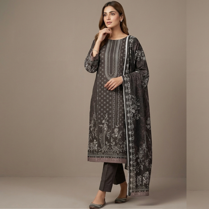 Zarqoon Lawn 3PC – Soft & Elegant Edition