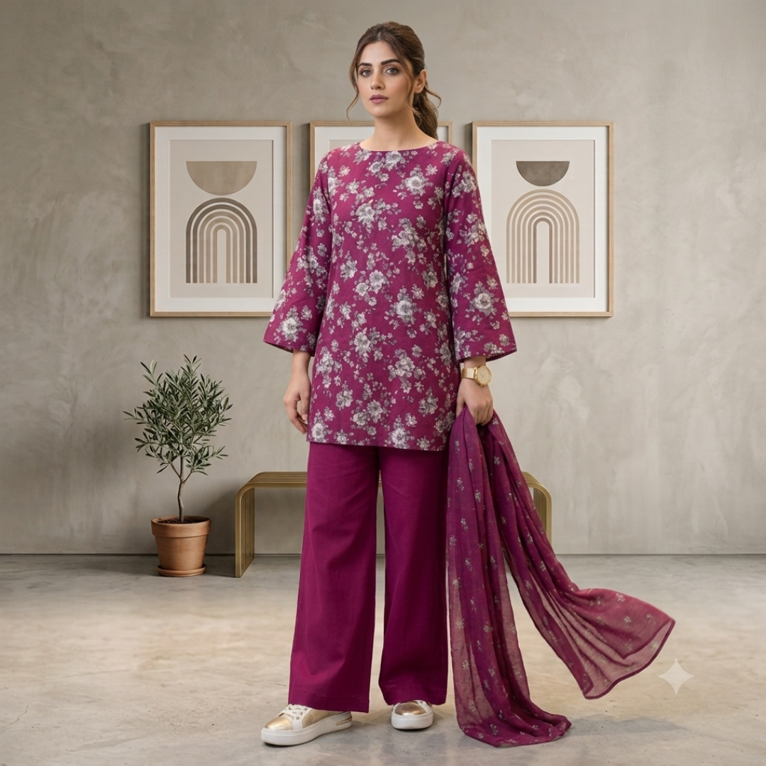 Summer Original Printed Lawn 3-PC