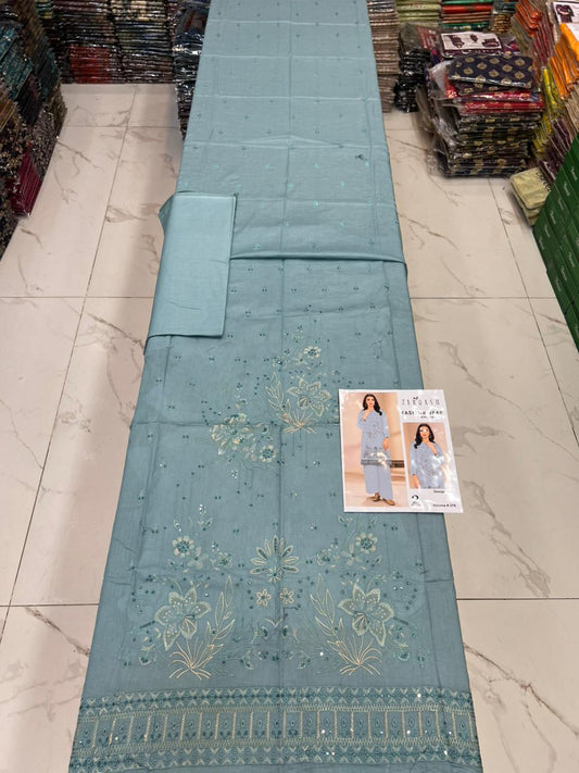 ZARQASH Luxe EMB Lawn 2PC – Summer Edit