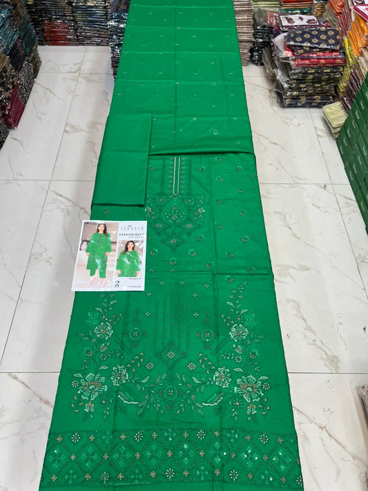ZARQASH Luxe EMB Lawn 2PC – Summer Edit