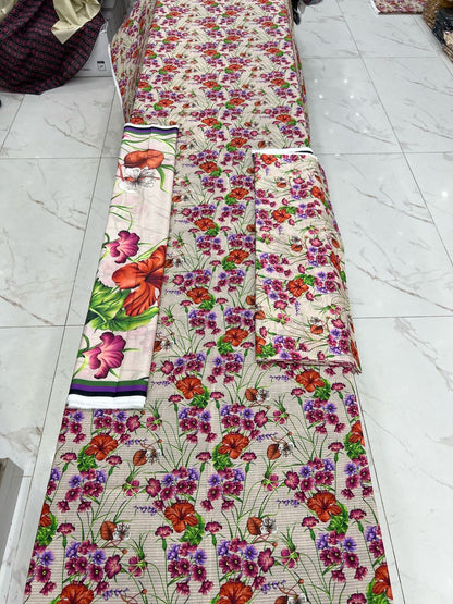 Bareeze Summer Lawn 3PC Suit with Voil Dupatta
