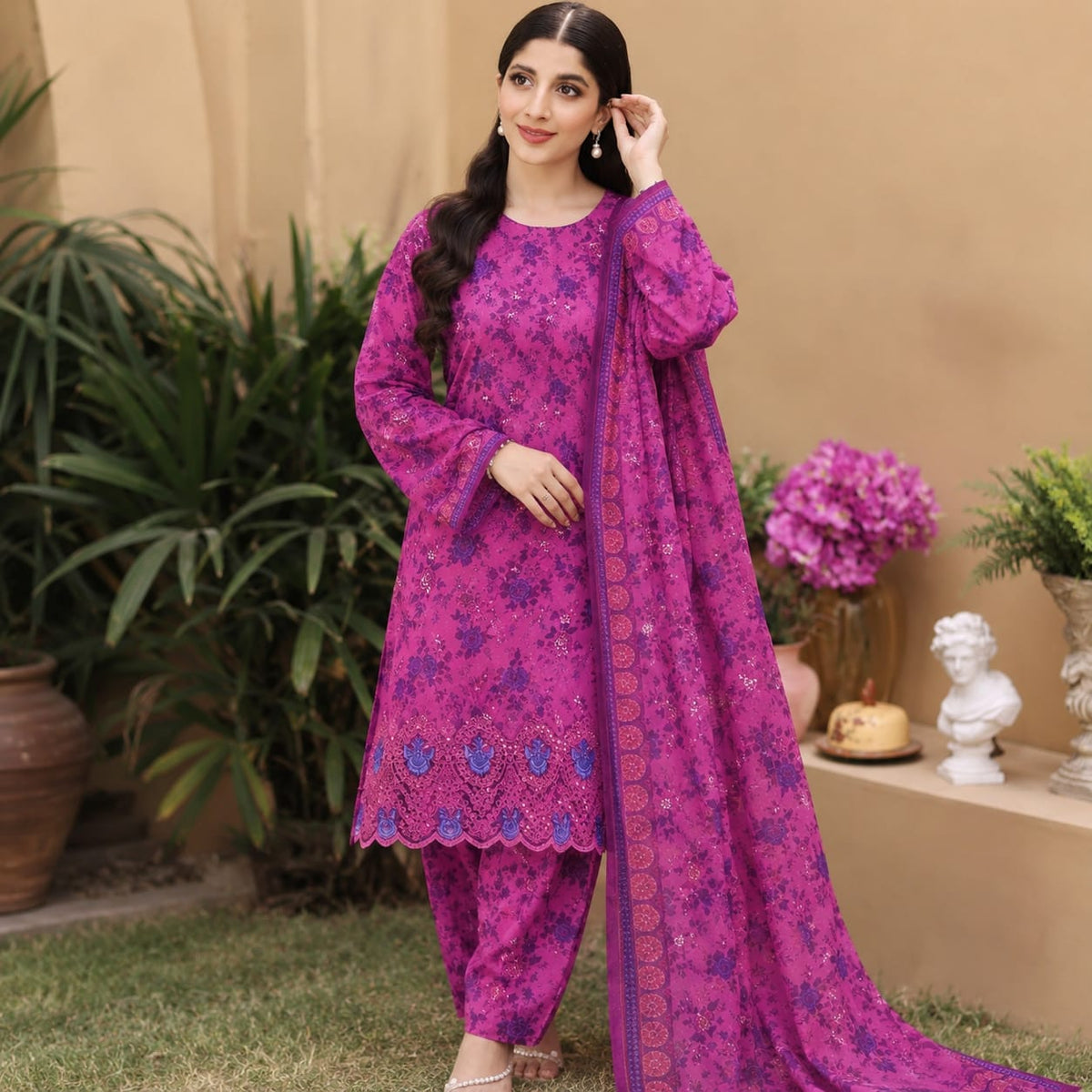 Zareen Boring Embroidered Linen