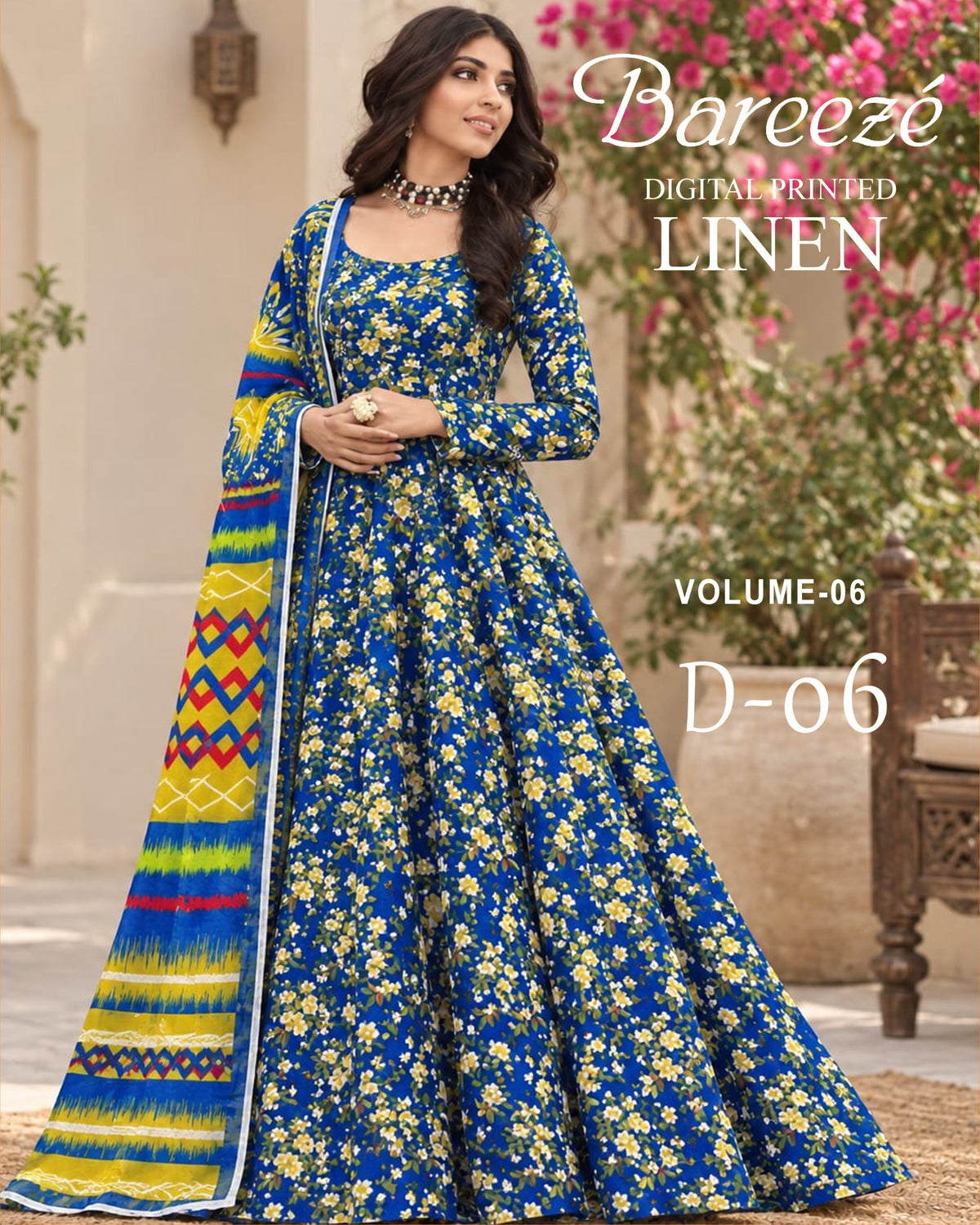 Bareeze Printed Linen 3PC