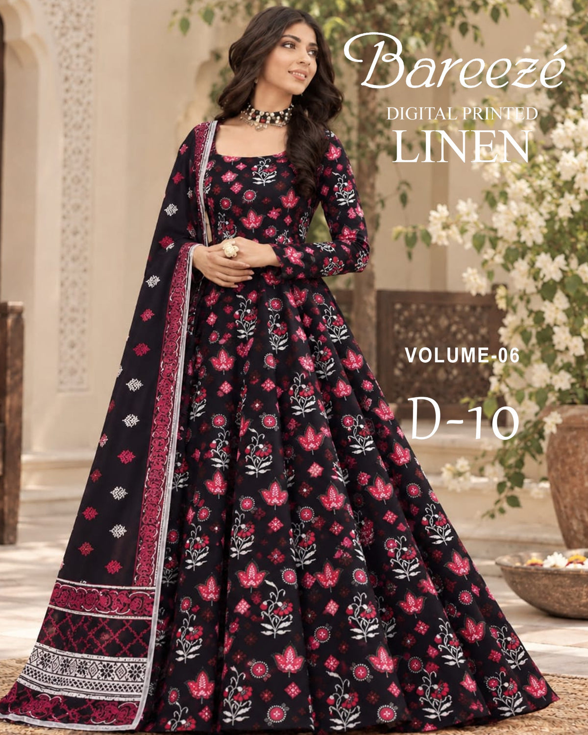 Bareeze Printed Linen 3PC