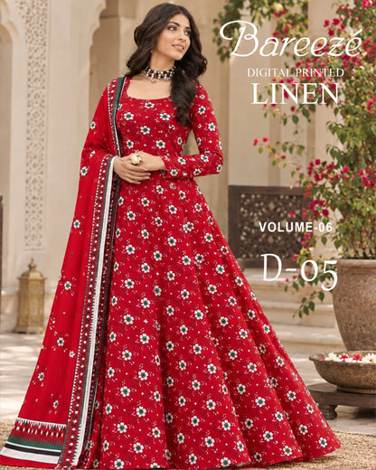 Bareeze Printed Linen 3PC
