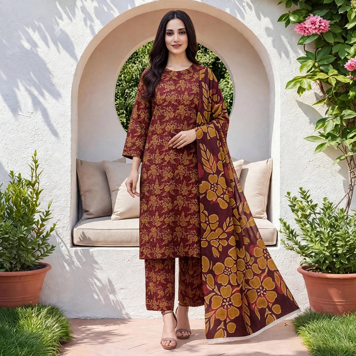 Branded Classic Khaddar 3PC