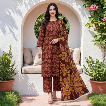 Branded Classic Khaddar 3PC