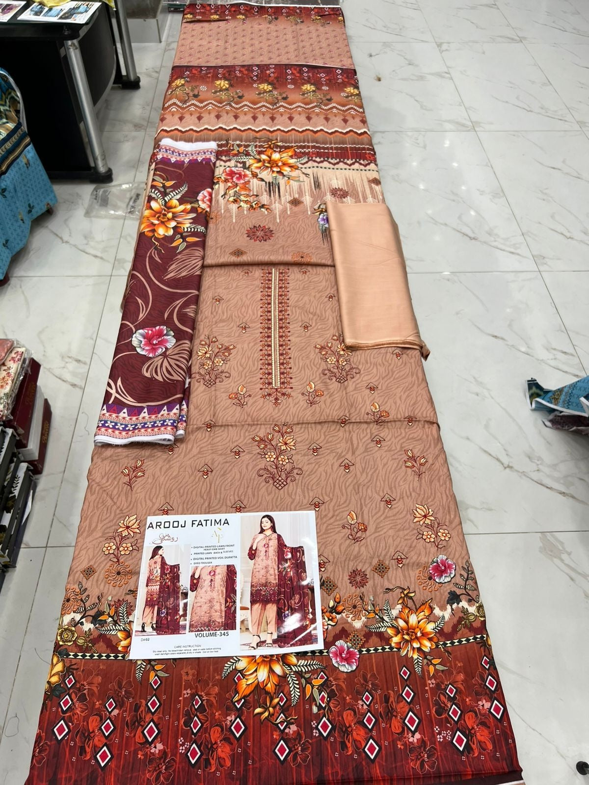Roshni by Arooj Fatima Embroidered Original 3PC