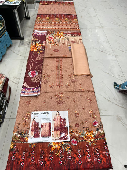 Roshni by Arooj Fatima Embroidered Original 3PC