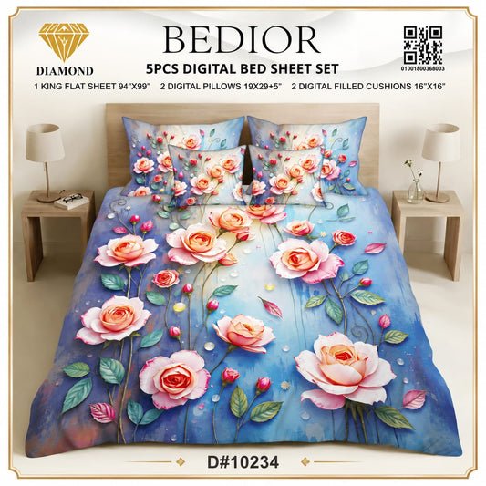 DIGITAL BED SHEET SET 10234