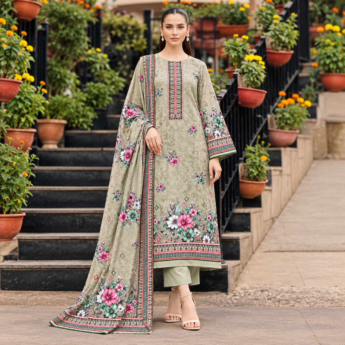 Premium Khaddar 3pc
