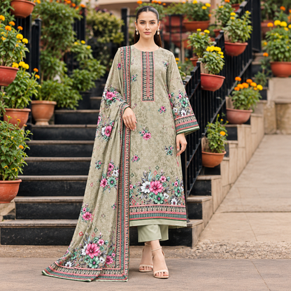 Premium Khaddar 3pc