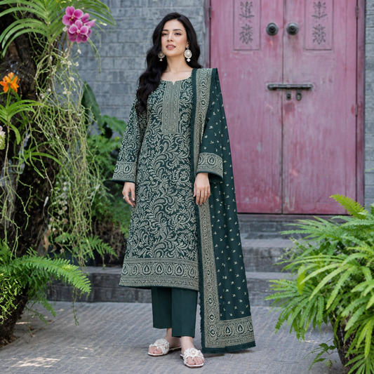 GUL-E-JAAN MARINA WOOL PRINTED 3PC