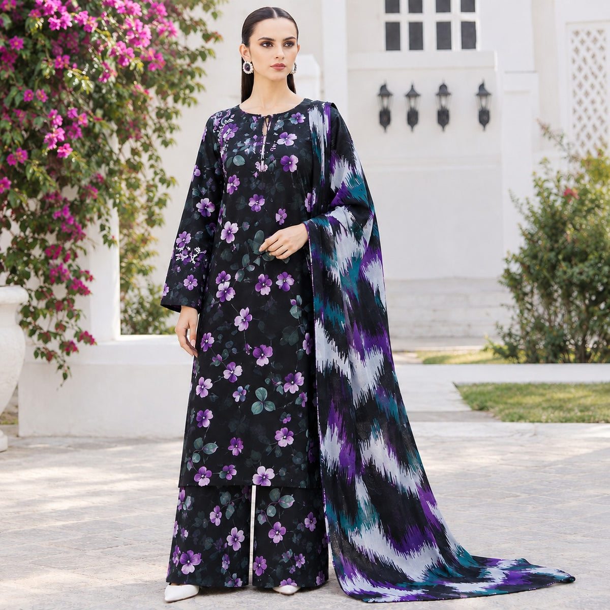 BAROQUE SLUB LINEN 3PC