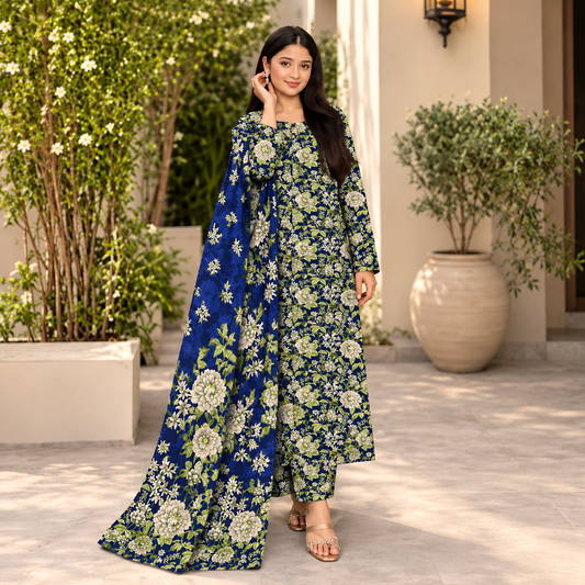 Branded Classic Khaddar 3PC