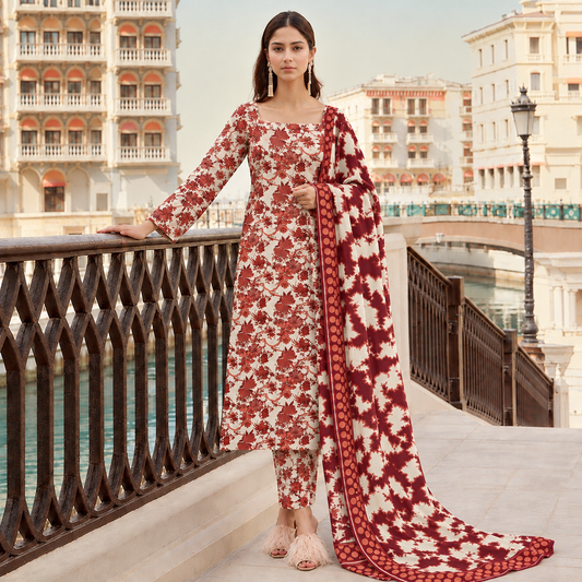 Branded Classic Khaddar 3PC