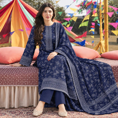 GUL-E-JAAN MARINA WOOL PRINTED 3PC