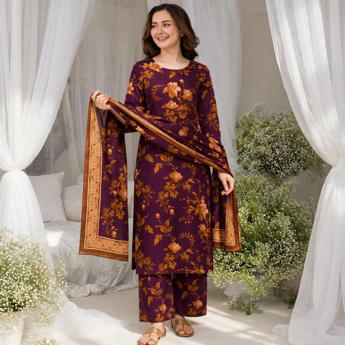 Branded Classic Khaddar 3PC