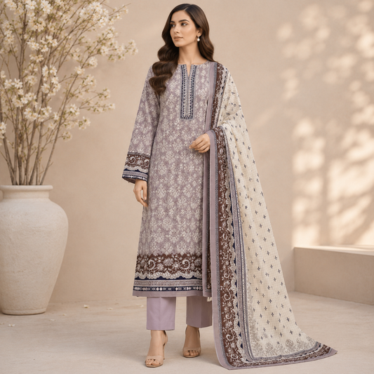 Noor Premium Lawn 3PC