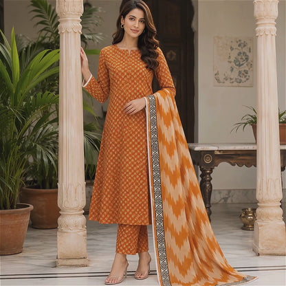 Bareeze Summer Lawn 3PC Suit with Voil Dupatta